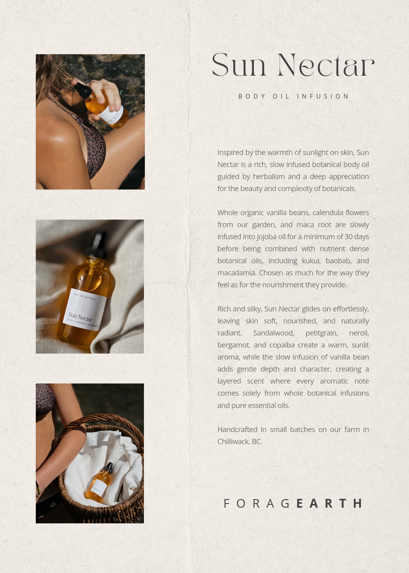 Sun Nectar Body Oil Infusion